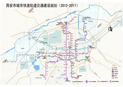 西安地鐵三號線 東北方 站點和規劃路線不符!